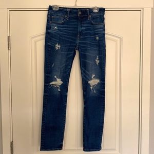 AMERICAN EAGLE AIRFLEX+ DISTRESSED SKINNY JEANS (Men’s 30x30)